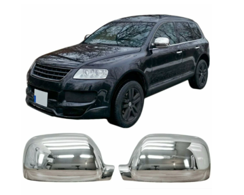 Nerezové kryty zpětných zrcátek Volkswagen Touareg (2002-2006)