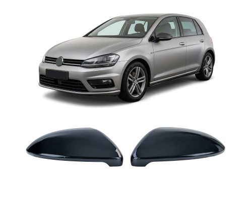 Kryty zrcátek Volkswagen Golf 7 - černé lesklé