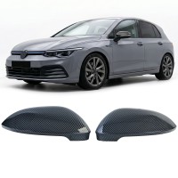Kryty zrcátek Volkswagen Golf 8 - vzhled carbon