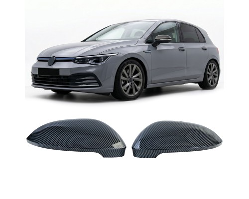 Kryty zrcátek Volkswagen Golf 8 - vzhled carbon
