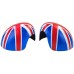 Kryty zrcátek a lišta nad SPZ Mini Cooper/One (2013-2017) - Union Jack design