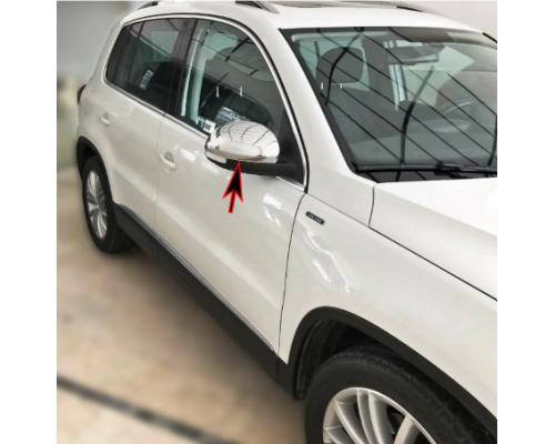 Nerezové kryty zpětných zrcátek Volkswagen Tiguan 1 / Sharan 2 / Škoda Yeti / Seat Alhambra