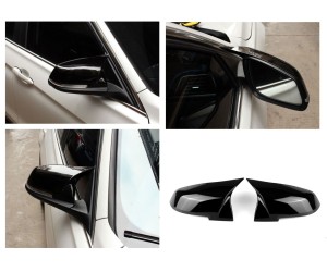 Kryty zpětných zrcátek BMW F20/F21/F22/F30/F31/F32/E84 - černé lesklé