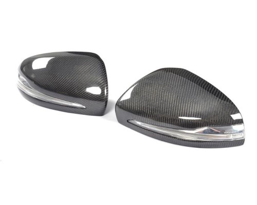 Kryty zrcátek Mercedes Benz C / E / GLC / S – vzhled carbon