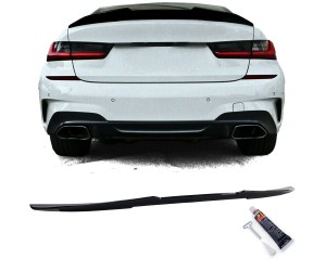 Zadní křídlo, spoiler BMW 3 G20 - černý lesklý (ducktail)