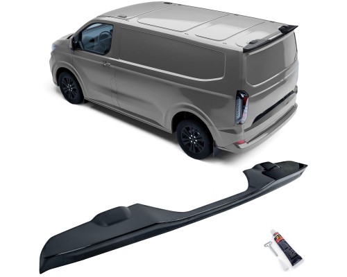 Zadní křídlo, spoiler Ford Transit/Tourneo Custom (2023+) - černý (výklopné dveře)