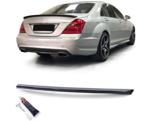 Zadní křídlo, spoiler Mercedes Benz S W221 - černý lesklý