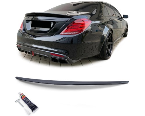 Zadní křídlo, spoiler Mercedes Benz S W222 - černý lesklý