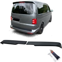 Zadní křídlo, spoiler Volkswagen Transporter T6 (2-dílný) - černý lesklý