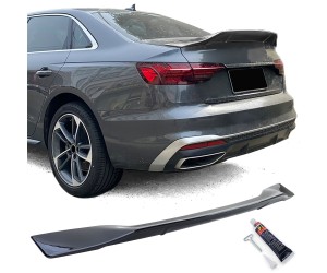 Zadní křídlo, spoiler Audi A4 8W (2015-2022) sedan - černý lesklý
