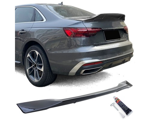 Zadní křídlo, spoiler Audi A4 8W (2015-2022) sedan - černý lesklý