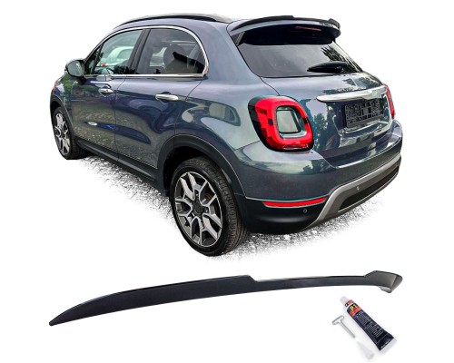 Zadní křídlo, spoiler Fiat 500X - černé lesklé