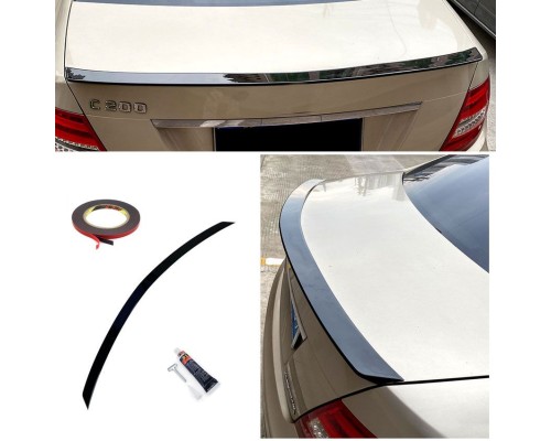 Zadní křídlo, spoiler Mercedes Benz C (W204 sedan) - černý, lesklý