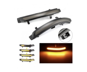 LED dynamické blinkry do zpětných zrcátek Škoda Octavia 2 (facelift) a Superb 2 - zatmavené