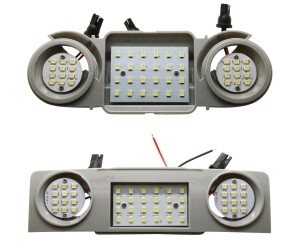 LED osvětlení interiéru Škoda, Volkswagen, Seat – stropní (sada přední a zadní)