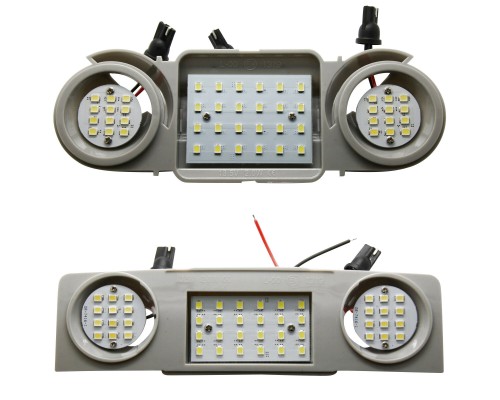 LED osvětlení interiéru Škoda, Volkswagen, Seat – stropní (sada přední a zadní)