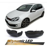 LED dynamické blinkry do zpětných zrcátek Volkswagen Golf 6 / Touran 1 - zatmavené