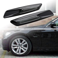 LED dynamické blinkry s rámečkem BMW E60/61, E90/91 + ostatní - zatmavené