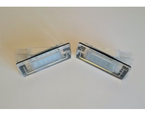 LED osvětlení SPZ Dacia Duster, Lodgy, Logan / Renault /ostatní – šikmý konektor