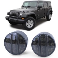 LED přední blinkry Jeep Wrangler JK (2007+) - zatmavené