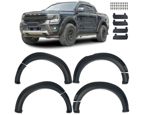 Lemy blatníků Ford Ranger T9 Wildtrak/XL/XLT (2023+) - verze bez imitace šroubků