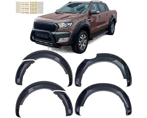 Lemy blatníků Ford Ranger T7/T8 (2016-2022) nižší s imitací šroubků