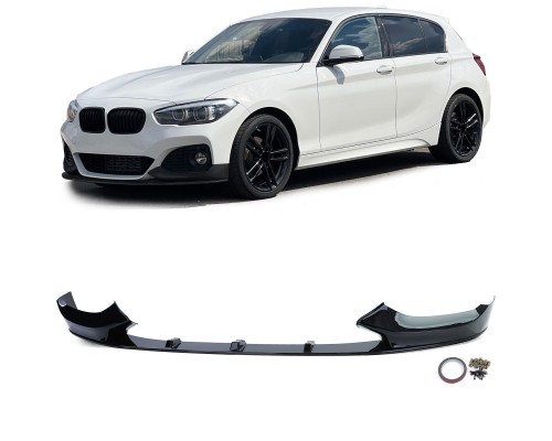 Přední spoiler / lízátko BMW 1 F20/F21 (2015-2019) - černý lesklý