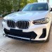 Přední spoiler/splitter BMW X3 G01 (2021+) s M-Sport paketem - černý lesklý