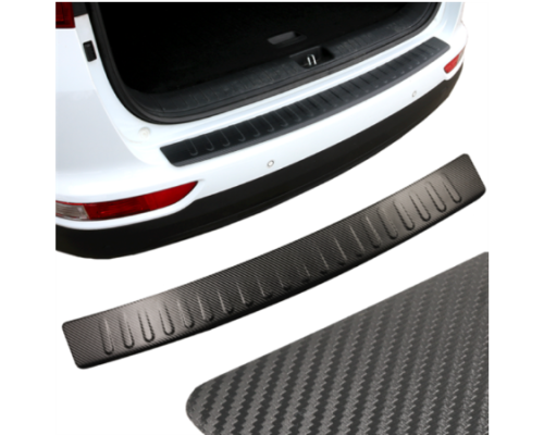 Nerezová ochranná lišta na nárazník Volkswagen Passat B6 kombi - vzhled carbon