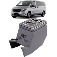 Středová konzole Mercedes Benz V W447 (V-class) s USB - šedá
