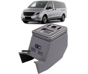 Středová konzole Mercedes Benz V W447 (V-class) s USB - šedá