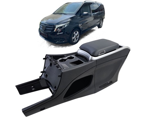 Středová konzole Mercedes Benz W447 Vito (2014-2022) PREMIUM - černá