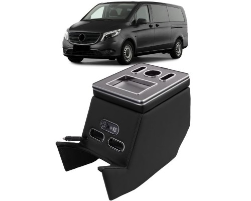Středová konzole Mercedes Benz V W447 (V-class) s USB - černá