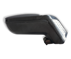 Loketní opěrka - univerzální, černá kůže se zadní přihrádkou