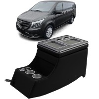 Středová konzole Mercedes Benz V W639/W447 (Vito/Viano) s USB - černá