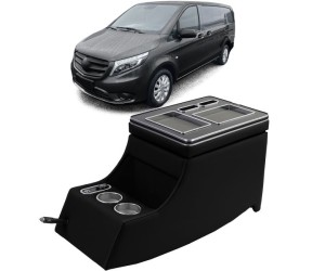 Středová konzole Mercedes Benz V W639/W447 (Vito/Viano) s USB - černá