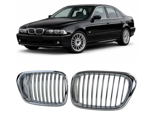 Maska BMW 5 E39 – chromová (jednoduchá)