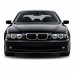 Maska BMW 5 E39 – černá lesklá, chrom rámeček (jednoduchá)