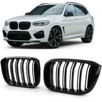 Maska BMW X3 G01 / X4 G02 (2017-2021) černá lesklá (double)