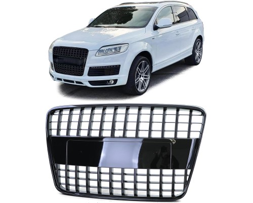 Maska Audi Q7 (typ 4L, 2005-2009) - černá lesklá
