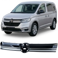 Maska Volkswagen Caddy (2020+) - černá lesklá, chrom lišta