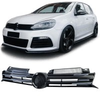 Maska Volkswagen Golf 6 - černá lesklá (se znakem)