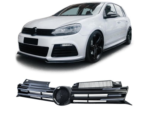Maska Volkswagen Golf 6 - černá lesklá (se znakem)