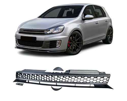 Maska Volkswagen Golf 6 - černá s chromovými lištami
