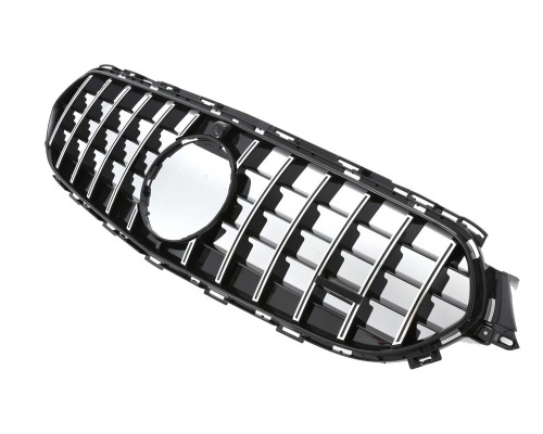 Maska Mercedes Benz E (2020+) GT černá s chromem Avantgarde/All Terrain (bez znaku)