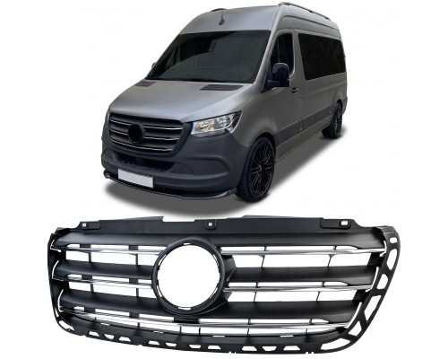 Maska Mercedes Benz Sprinter W907/W910 (2018-2024) - černá s chromem