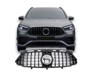 Maska Mercedes Benz GLA H247 (2020-2023) GT vzhled - černá lesklá (AMG line)