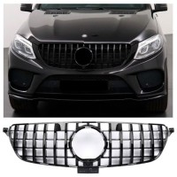 Maska Mercedes Benz GLE W166 (2015-2019) Panamericana GT vzhled – černá lesklá