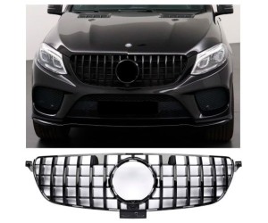 Maska Mercedes Benz GLE W166 (2015-2019) Panamericana GT vzhled – černá lesklá