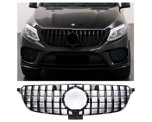 Maska Mercedes Benz GLE W166 (2015-2019) Panamericana GT vzhled – černá lesklá